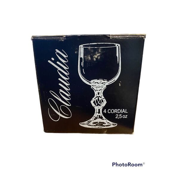 Bohemia Crystal Set Of 4 NIB Vintage Cordial 2.5 OZ Liquor Glasses Claud… - Picture 6 of 7
